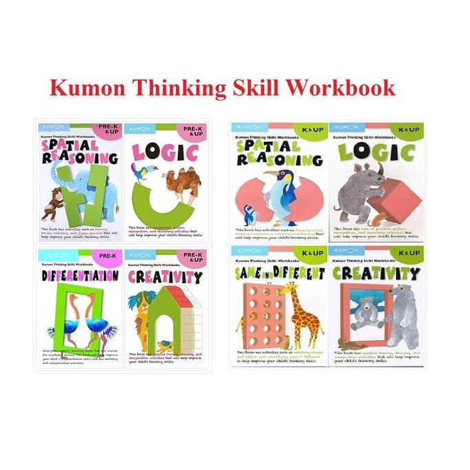 Kumon Thinking Skills Workbooks Logic Creativity Children Books