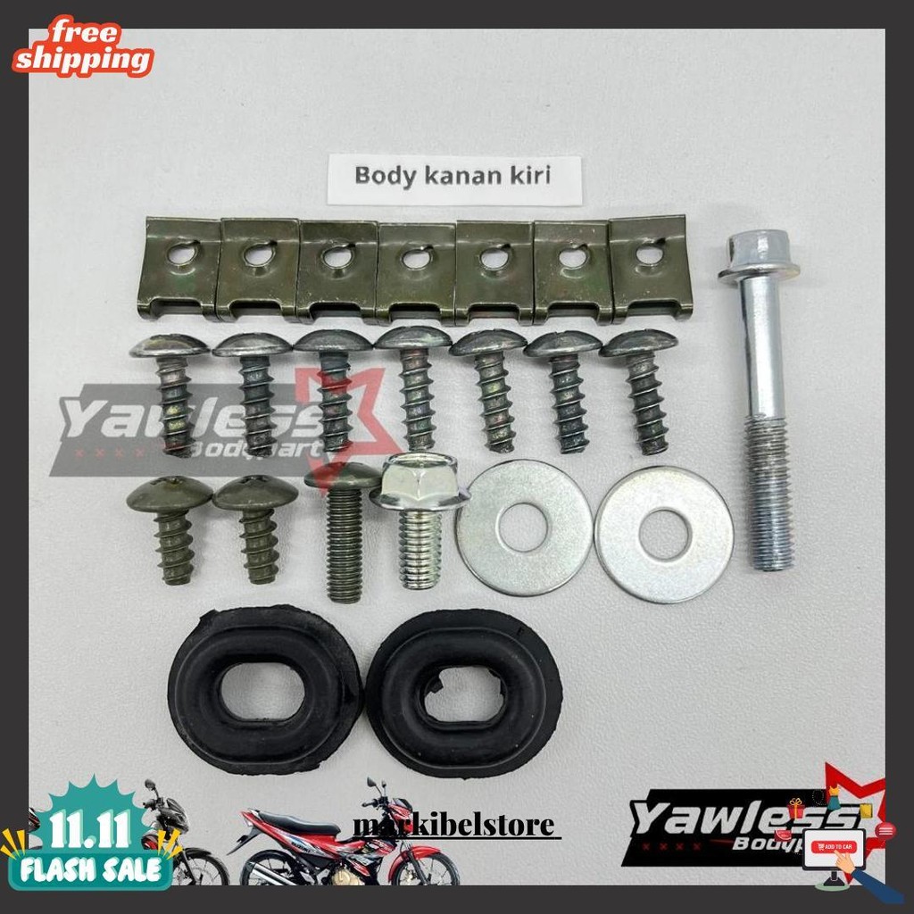 Baut Body Satria Fu Full Set / Baut Satria Fu Full Body Gratis Ongkir