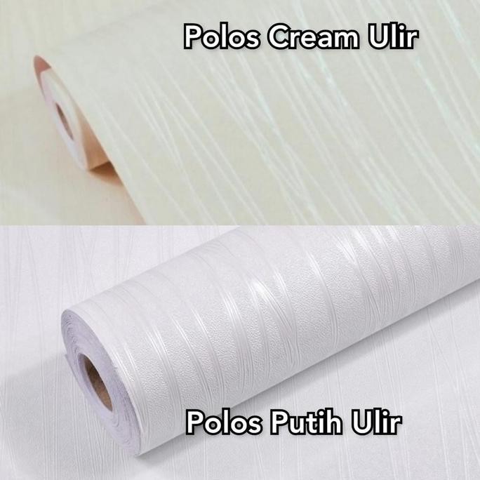 New WALPAPER WALLPAPER WALL PAPER STICKER STIKER DINDING TEMBOK TANPA MOTIF POLOS PUTIH HITAM PINK B
