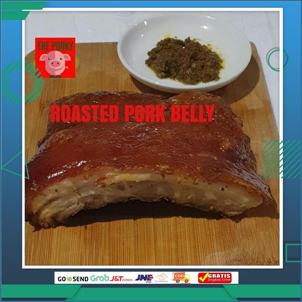 Roasted Pork Belly Samsam Babi Guling Panggang Berbumbu-Bali @500Gram Non Halal