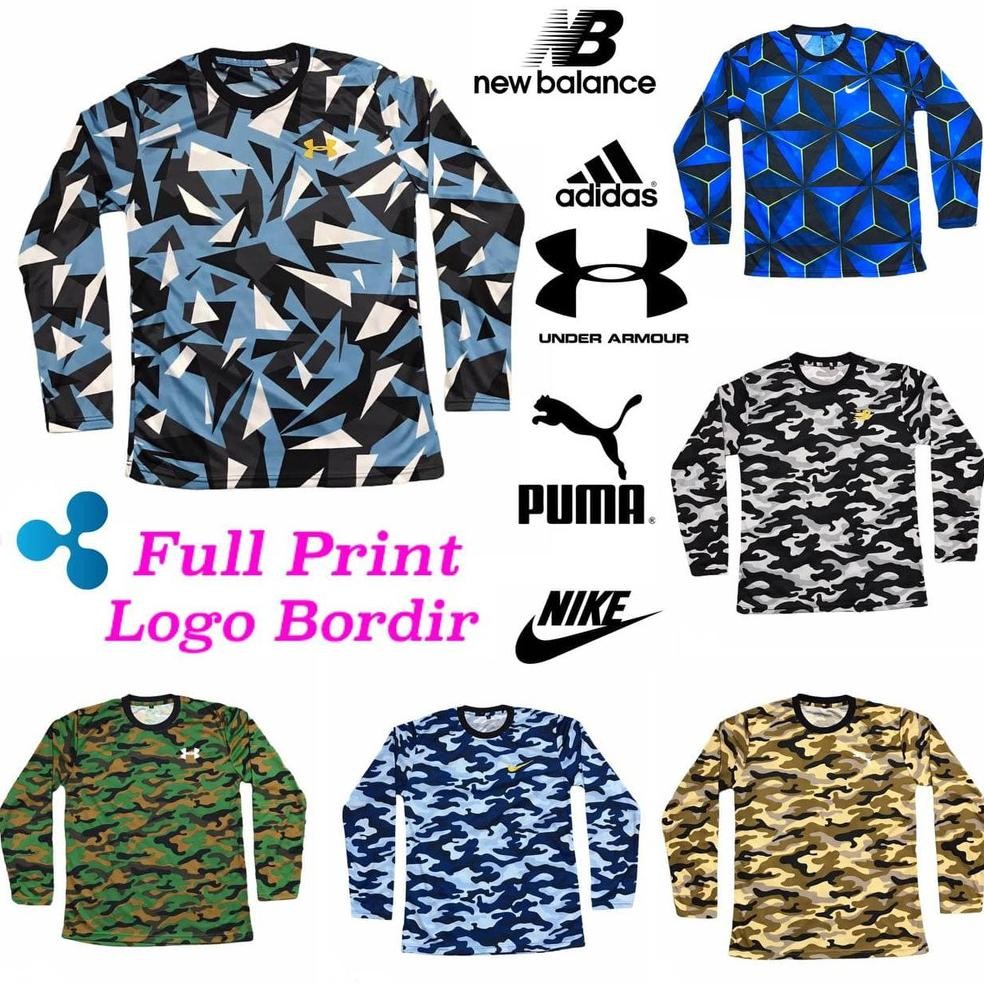 Kaos Training "PRIA" Lengan Panjang Full Print