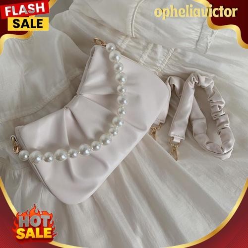 Tas Bahu Kulit Wanita Tas Hp Cewek Mini Pearl Bag GC 8538 GradeOri