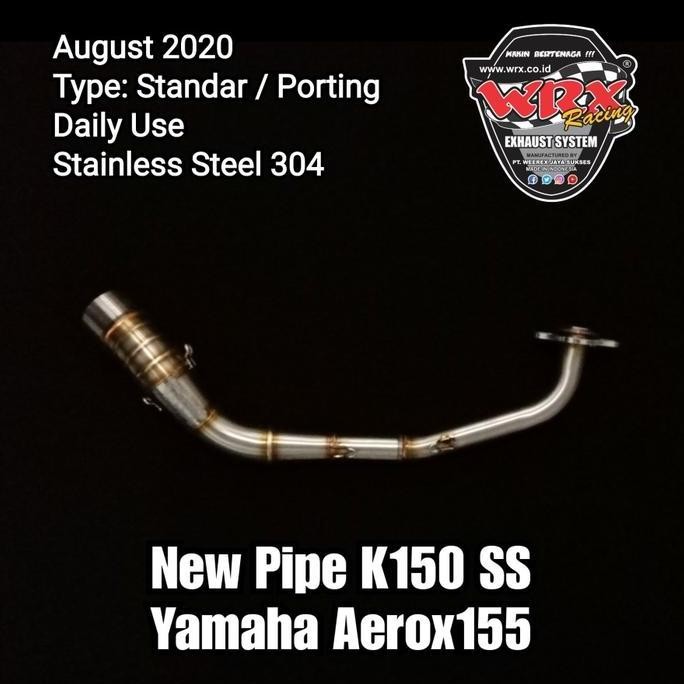 Knalpot Aerox155 Wrx Gp6 Ss K150 Aerox 155 Fullsystem