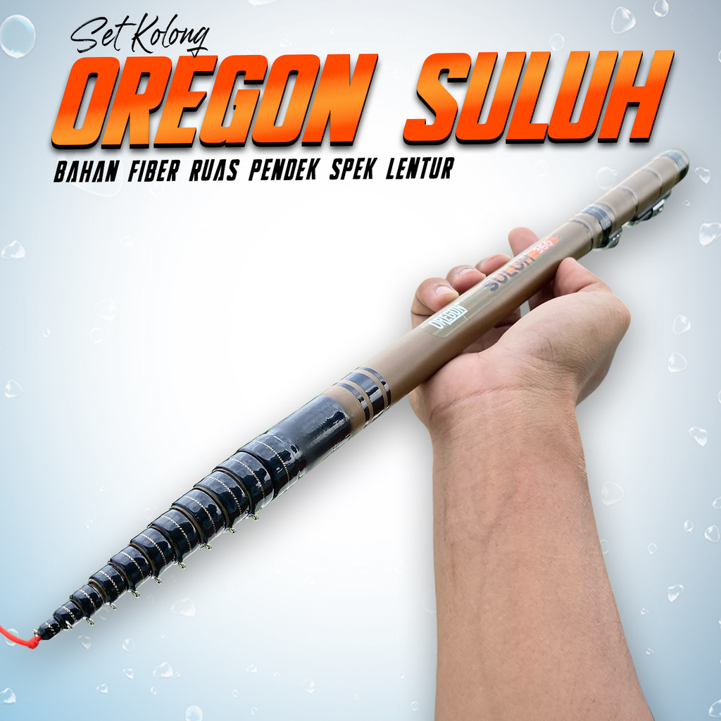 Set Kolong Joran Tegek Oregon Suluh Ros Pendek Lentur Bahan Fiber Harga Murah