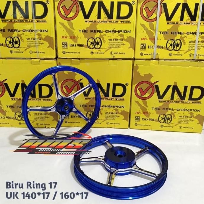 VELG VND AK 55 RING 17 VARIO 110 125 150 BEAT SCOOPY GENIO SPACY - Chrome, Genio /Vario110