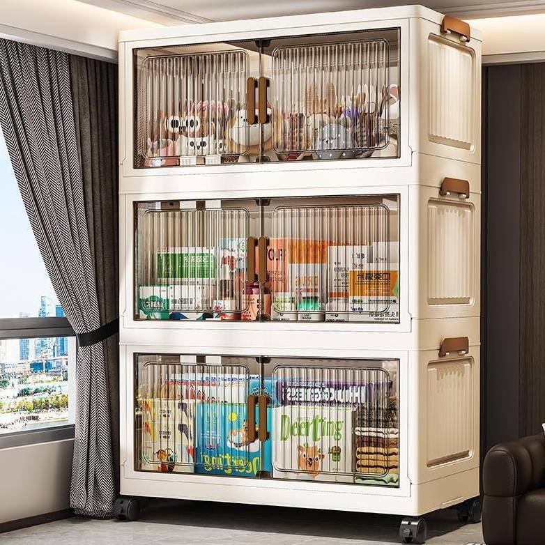 MAGIC Lemari Lipat Plastik Susun/Wardrobe Storage/Lemari Plastik Baju/Lemari Pakaian Ekstra besar