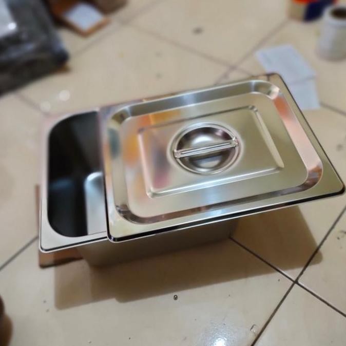 wajan penggorengan kotak / wajan kentang goreng/chicken + tutup