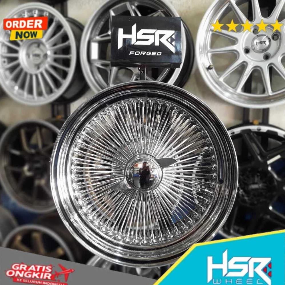 Velg HSR Original Wire Wheel Ring 17 Velg Mobil Volvo Jarguar Mercy/Mercedes Benz