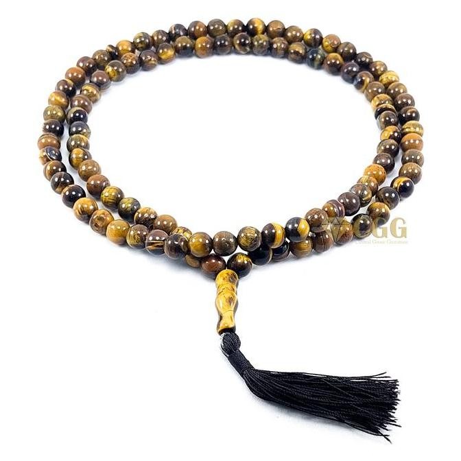 Tasbih Tiger Eye Batu Asli Natural Alam