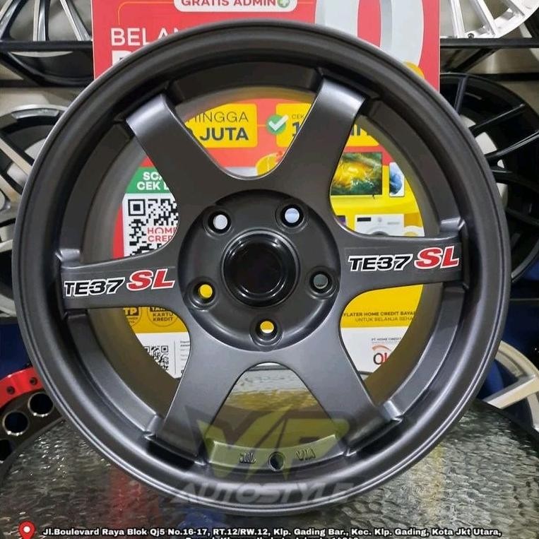 VELG PROMO TE37 MURAH RING 15 LEBAR 7 LUBANG 5 BUAT LUXIO XPADER APV ERTIGA HILUX SINGLE INNOVA RUSH
