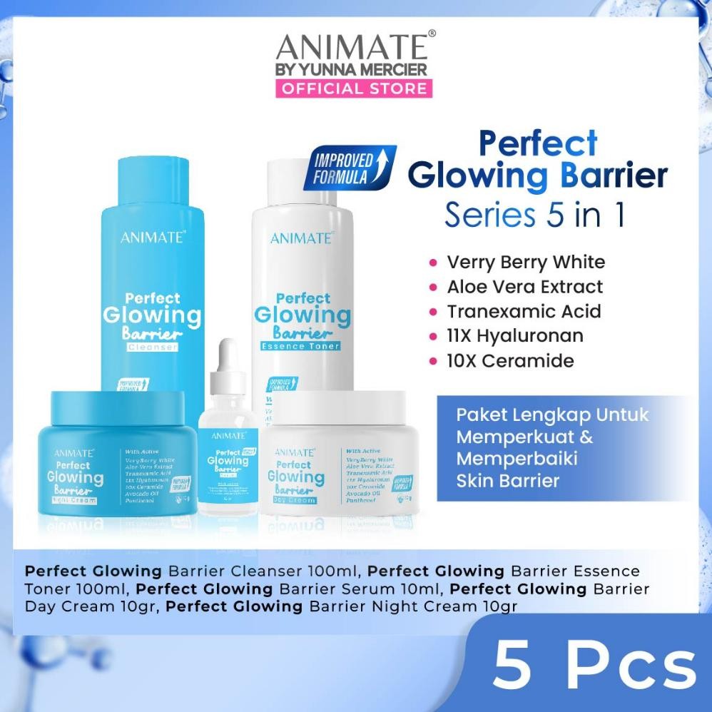 Terbaik [ORIGINAL] ANIMATE INSTANT WHITENING SERIES  5in1 / Cream Pemutih Wajah / Skincare Wajah / P