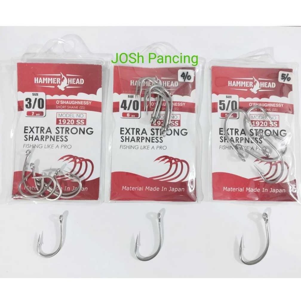 Cod Hook Kail Pancing Hammerhead Oshaugnessy 1920Ss Hammer Head 1920 Ss Tre-57