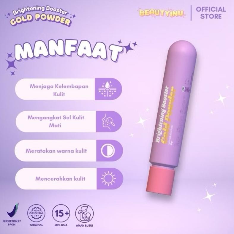 Special BRIGHTENING POWDER GOLD BOOSTER (SERBUK PEMUTIH) KEFIR COLLAGEN SERBUK GOLD BADAN PEMUTIH BA