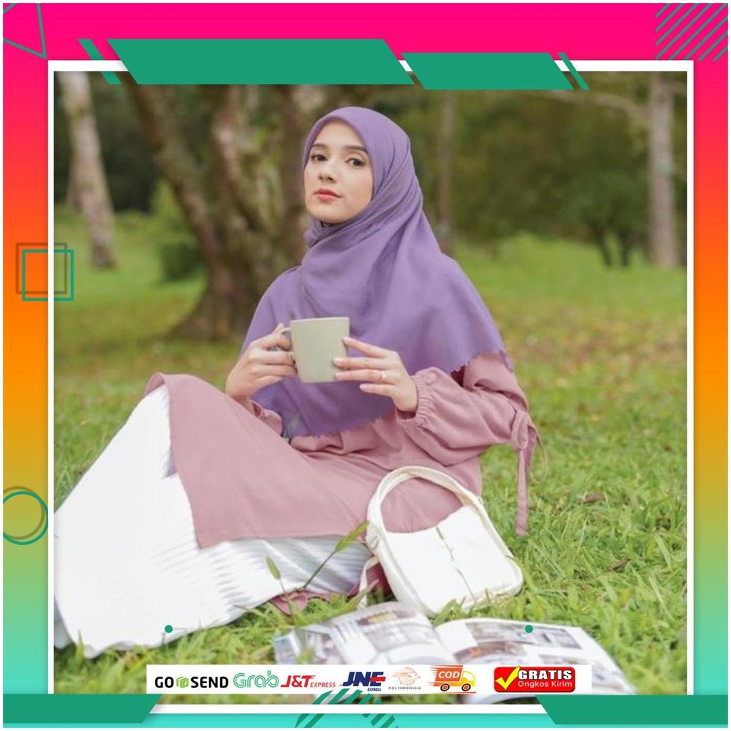 Inspire Tunik Itu 79 Warna Ungu Lilac Baju Atasan Wanita Syari Branded Grab