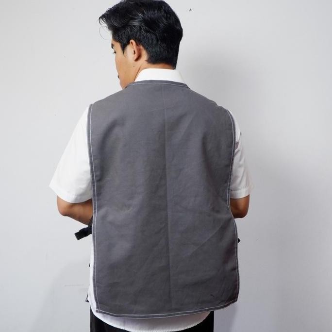 Risum Flap Apron / Apron Flap Barista / Apron Barista Navy Blue / Apron Barista Abu