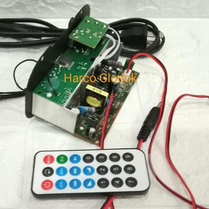 Kit Basstube Modul Bluetooth Dc 12V Karaoke Usb Sd Card Bluetooth