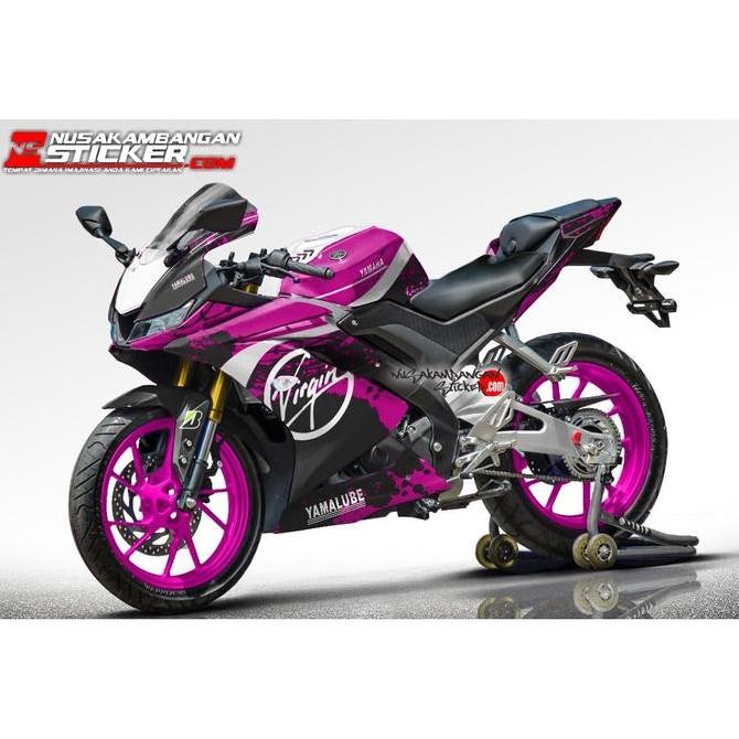 Decal Stiker Yamaha R15 V3 VVA 155 Virgin Pink Motorcycle Original