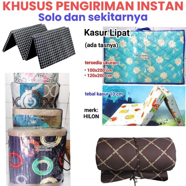 Kasur Busa Lipat / Lantai / Gulung 70x200 90x200 100x200 120x200 140x200 Dari Dakron dan Busa Press 