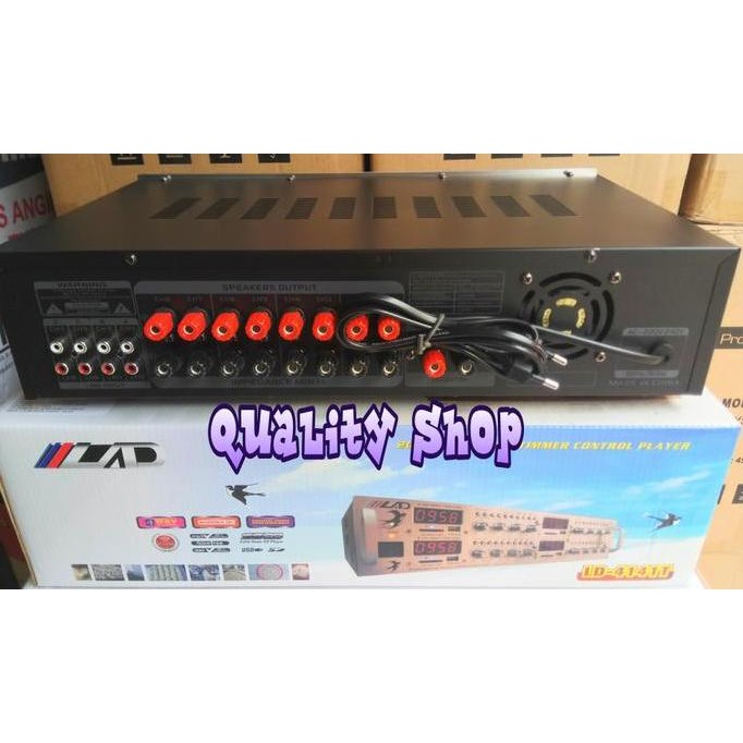 Amplifier Walet 4 Player 8 Channel Plus Timer Dan Bisa Charger Aki