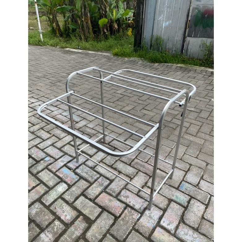 jemuran lipat jemuran handuk lipat jemuran lipat sayap jemuran alumunium Murah COD