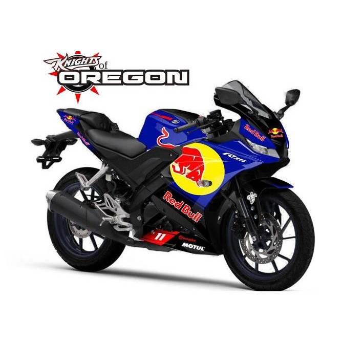 DECAL STRIPING R15 V3 VVA REDBULL BLBK Motorcycle Original