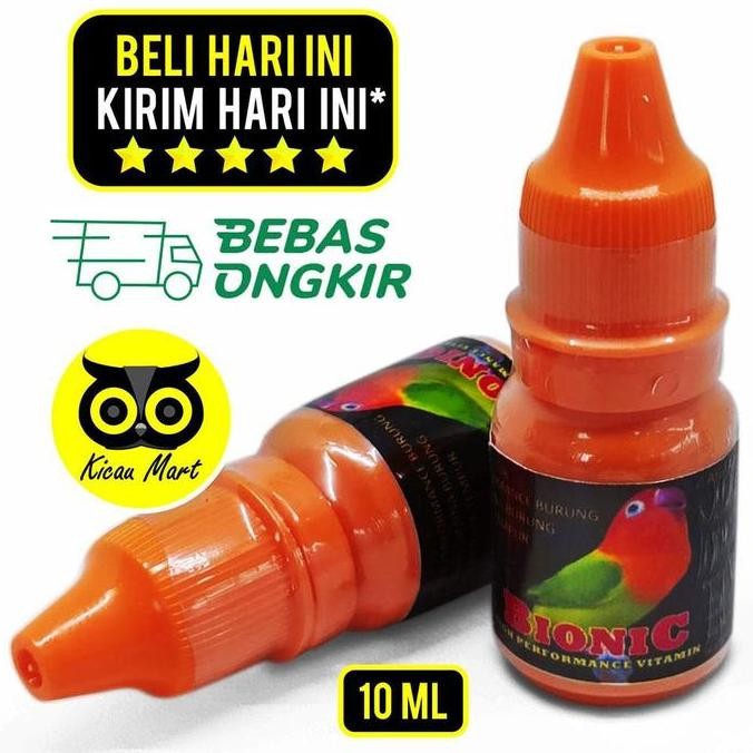 +++++] VITAMIN BURUNG MURAI LOVEBIRD BIONIC 10 ML OBAT MACET BUNYI PENGGACOR