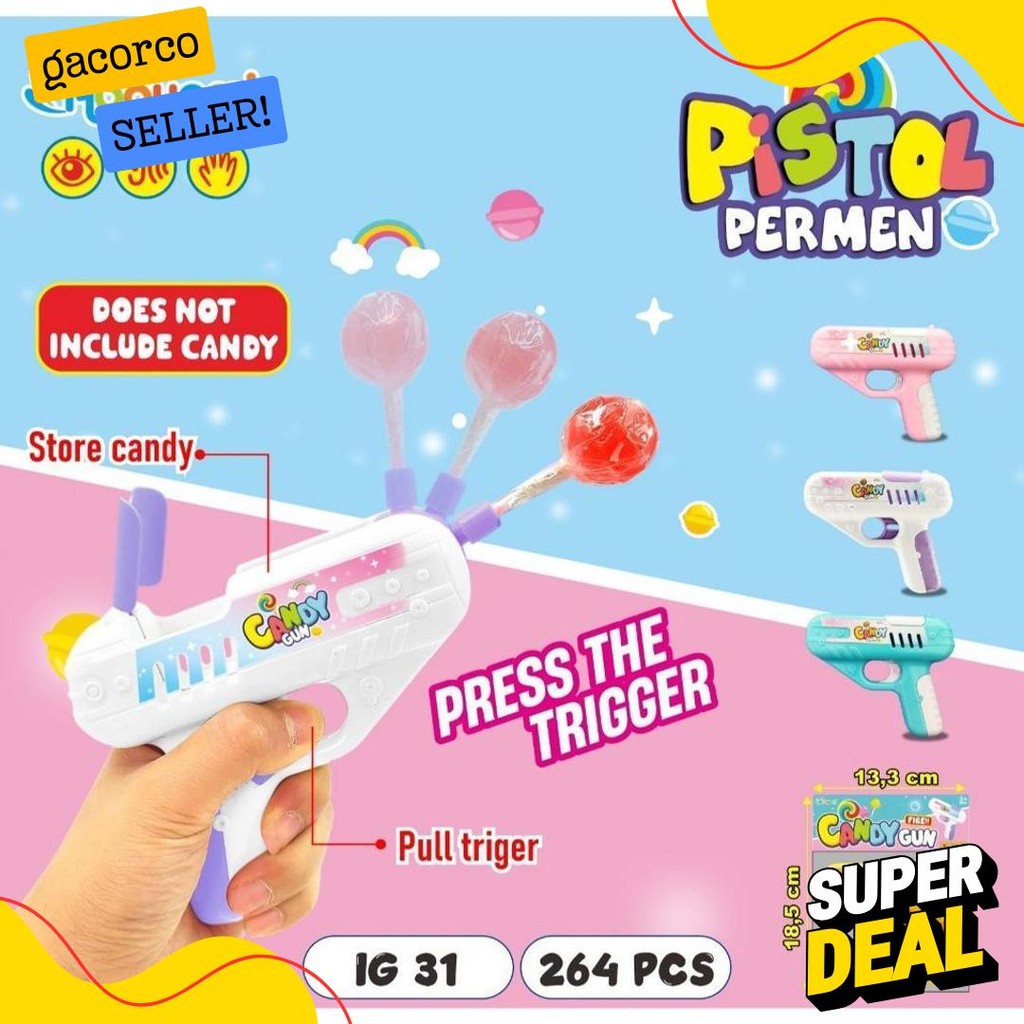 Diskon Kemerdekaan Mainan Anak Mainan Permen Ig 31 / Mainan Pistol Permen / Mainan Anak Anak