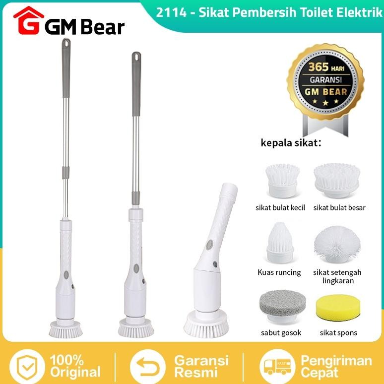 GM Bear Sikat Kamar Mandi Electric 6IN1 2114AFL - Sikat WC Elektrik Sikat Lantai Kamar Mandi Elektri