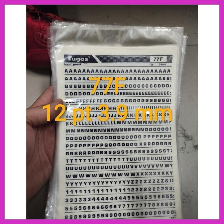 (SEKOLAH) RUGOS HURUF ANGKA 2.5 SD 3.9 MM SATUAN 2023 MEI SIAP KIRIM