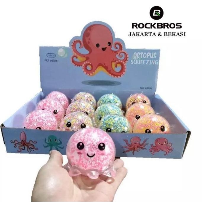 Squishy Octopus Squeeze Gurita Fidget Toy Anti Stress New Viral Pop It PEM