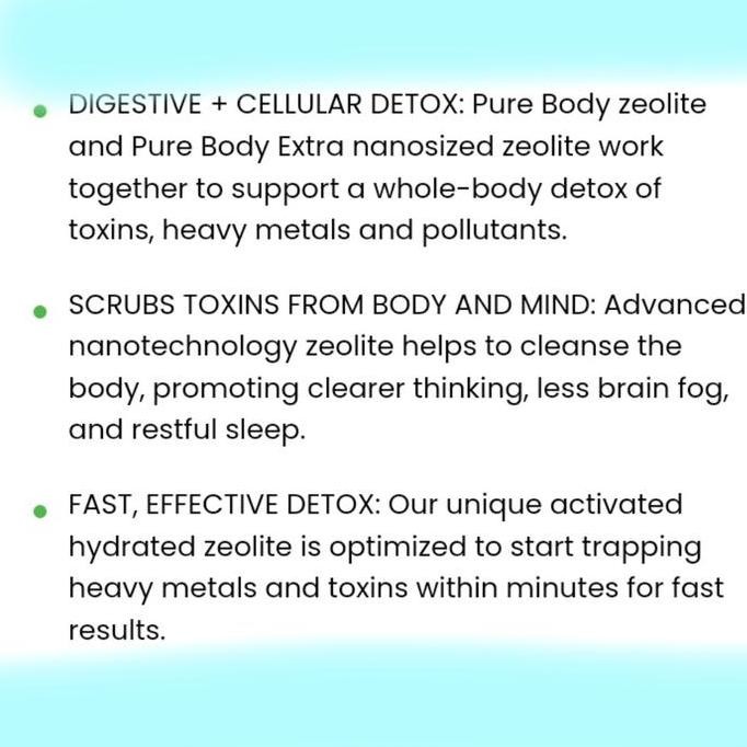 Pbx Zeolite Pure Body Extra Spray + Pure Body Drops Paket Detox 2 Item Kualitas Terbaik Harga Termur