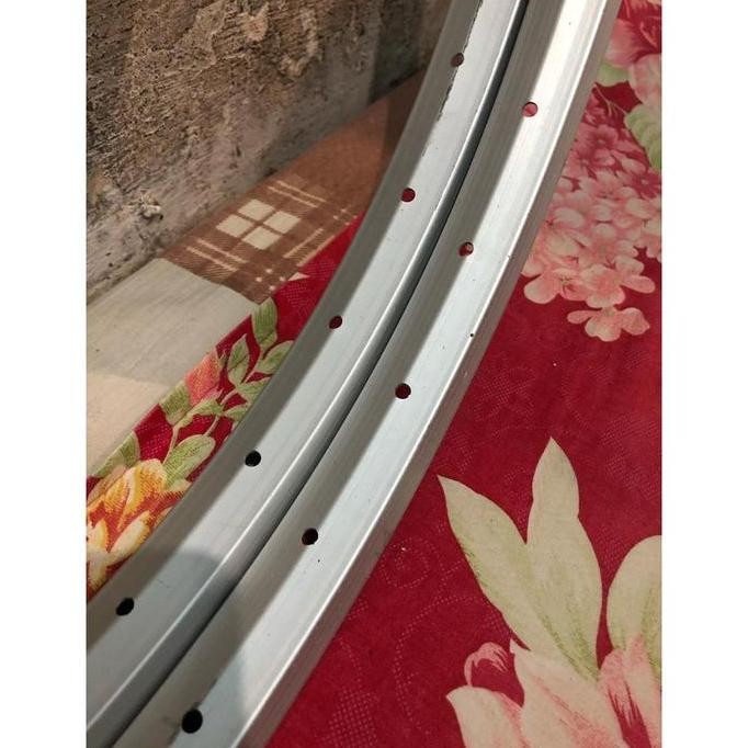 Velg Rims Sepeda MTB 26" 36 Hole Single Wall silver SMR