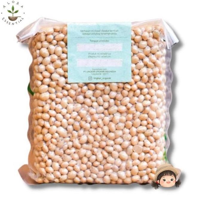 New Lingkar Organik Kacang Kedelai Kuning 500gr - Kacang Kedelai Organik