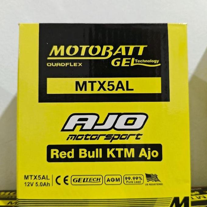 Aki Motor Suzuki Smash Motobatt Mtx5Al Aki Gel