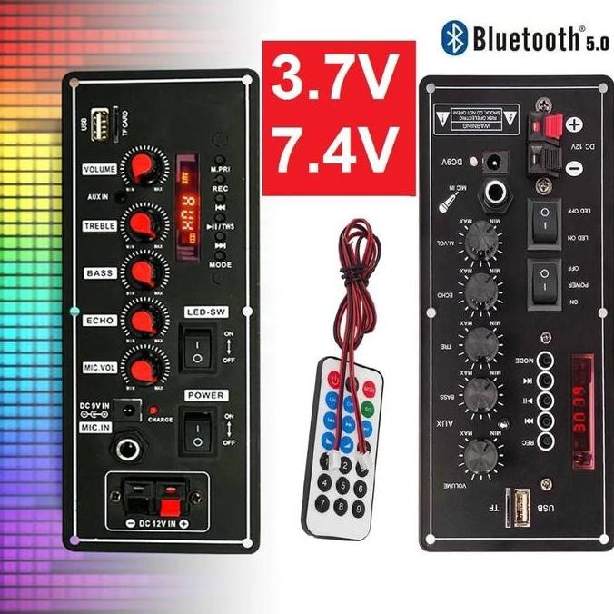 Papan Amplifier Mp3 Audio Mobil 3.7V 7.4V Papan Decoder Karaoke Amplifier