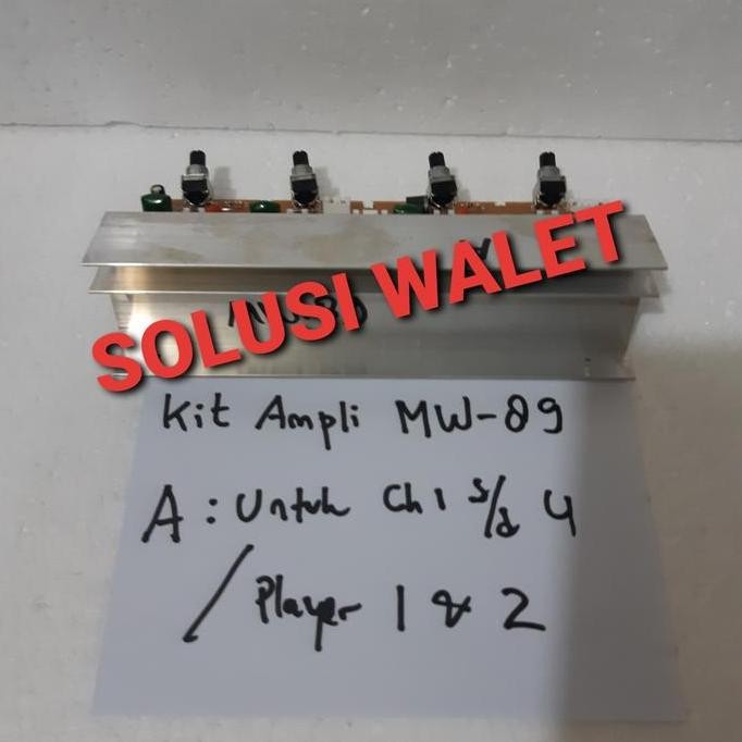 Kit Ampli Stereo Piro Mw 89 Untuk Player 1 Dan 2