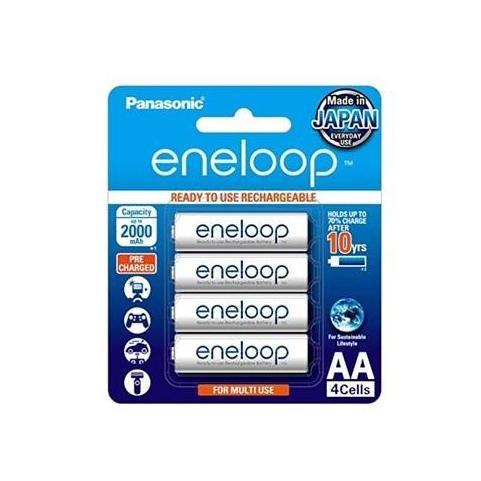 Paket Baterai Rechargeable Eneloop Aa 4 Pcs 2000Mah