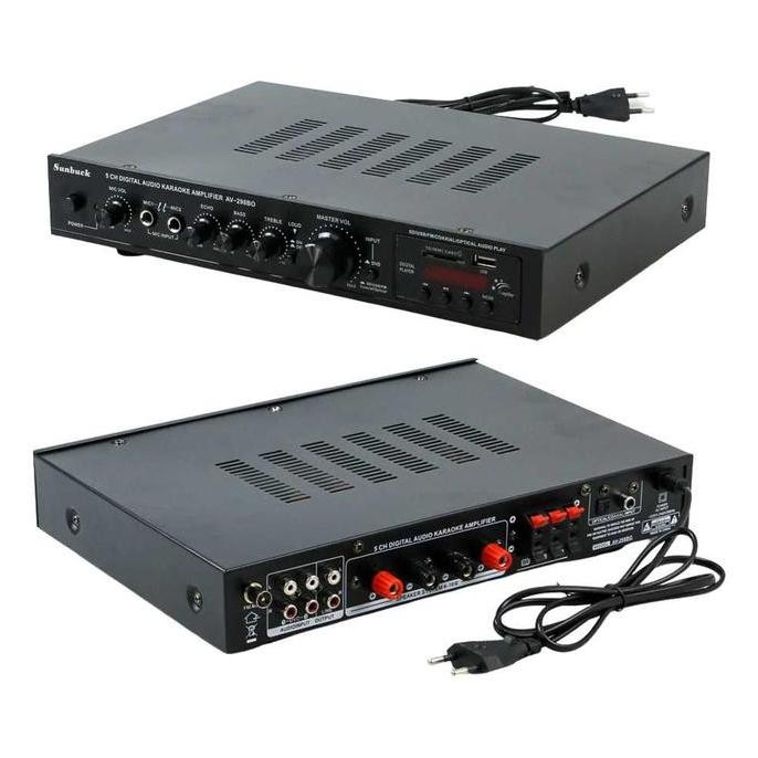 Power Amplifier Sunbuck Karaoke Support Coaxial Optical Av-298Bo