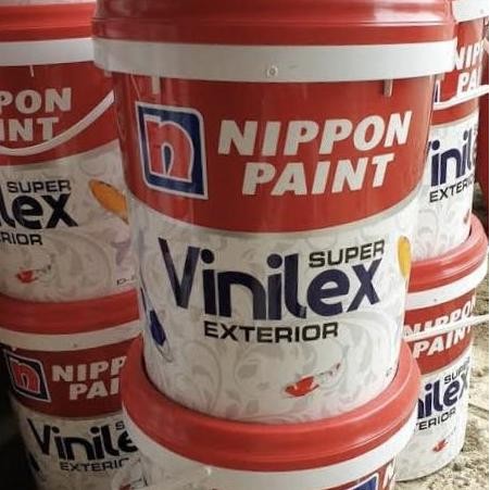 Nippon Paint Super Vinilex Exterior Ikan 25Kg Pail Lily White 8006
