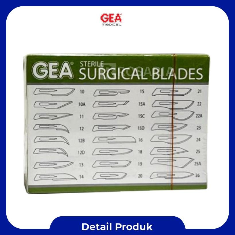 Surgical Blades Gea No. 12 Bisturi Pisau Bedah Jalu Ready