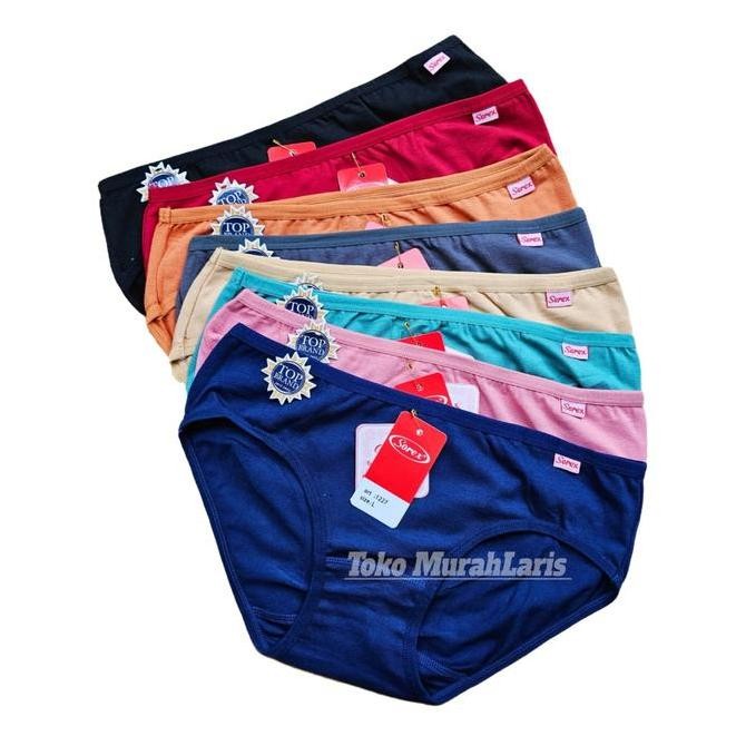 Promo Cd Wanita Sorex 1227 Bahan Katun | Celana Dalam Cewek Sorek Mini Model Pinggang Isi 6 Pcs COD