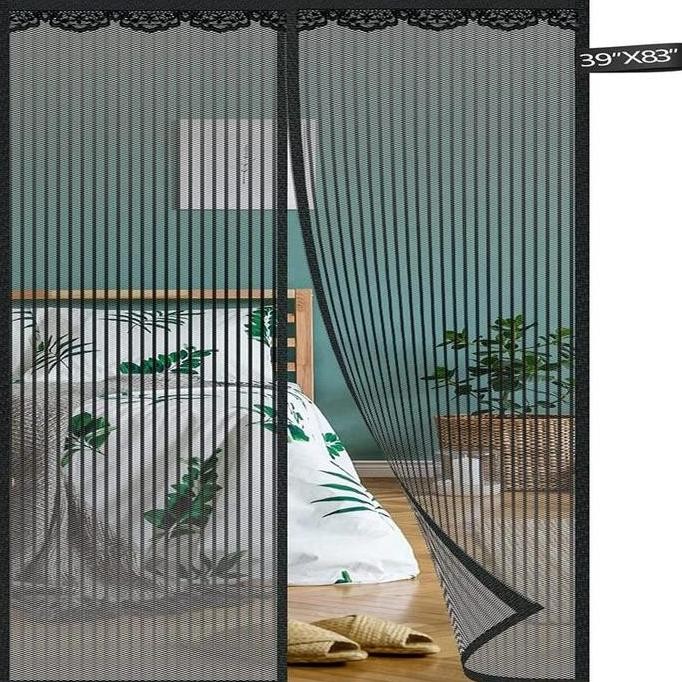 Tirai Pintu Model Magnet Anti Nyamuk Ukuran Besar