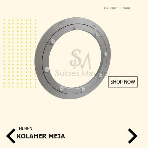 30 CM KOLAHER MEJA / RING MEJA PUTAR / LAHER MEJA MAKAN KACA HUBEN