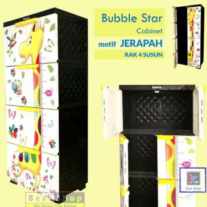 Lemari Plastik Bubble star 4 ss
