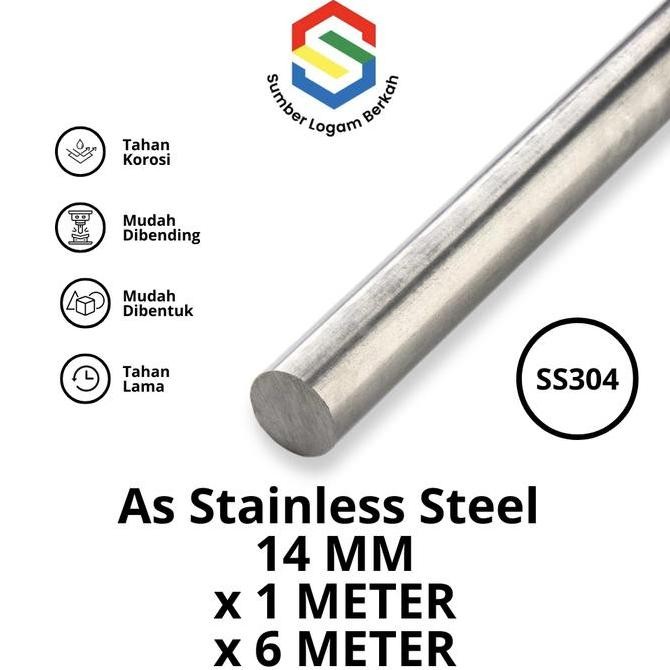 as 14 mm stainless steel 304