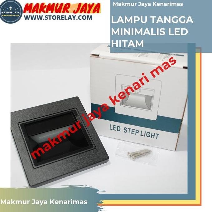 Lampu Tangga Led/ Lampu Dinding Led/Lampu/Led Step Light - Hitam