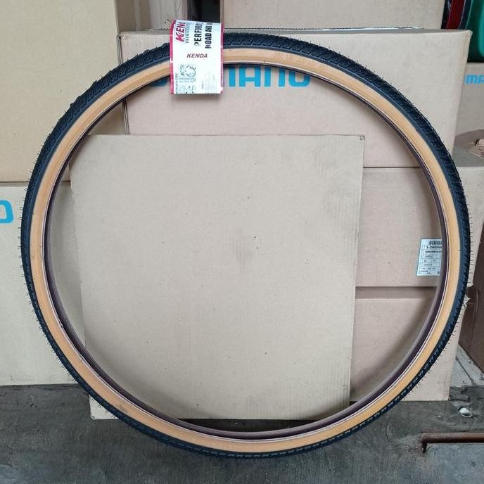 Ban Luar 700C 700 X 38/38C 700X38 700X38C Kenda Gum Tan Wall Tanwall