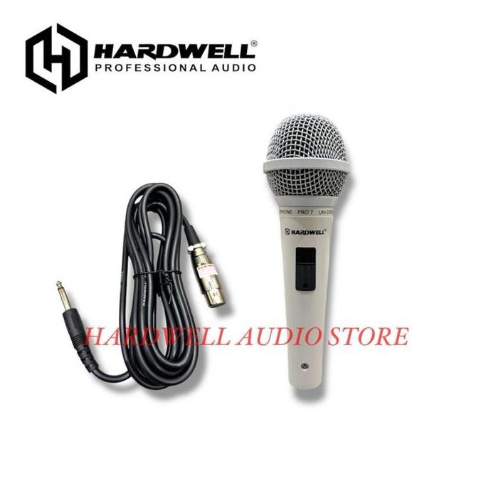 Mikrofon Kabel Hardwell Pro 7 Original Dengan Kabel Panjang 5 Meter