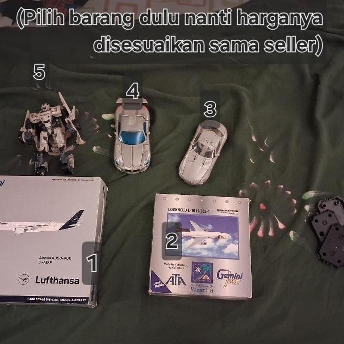 Gemini jets Airbus A350 & Lockheed L-1011 Tristar & Transformers Sideswipe, Jazz dan sound wave rare