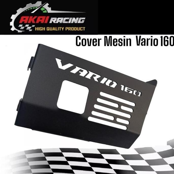Tutup Mesin Vario 160 Cover Mesin Motor Pelindung Mesin Motor Vario 160 Merek Akai Racing Original T